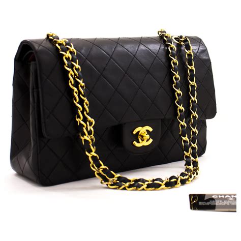 chanel white black bag|black chanel bag price.